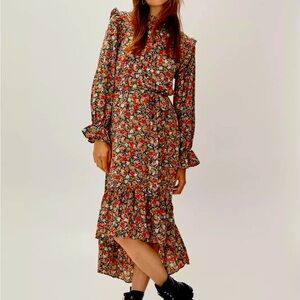 FLORAL MAXI TEA DRESS